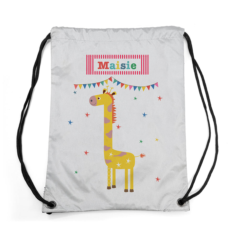 Personalised Children's Giraffe Waterproof Swim Bag