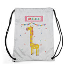 Personalised Children's Giraffe Waterproof Swim Bag
