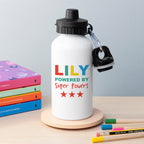 Personalised Child's Powered By Water Bottle