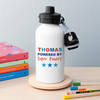 Personalised Child's Powered By Water Bottle