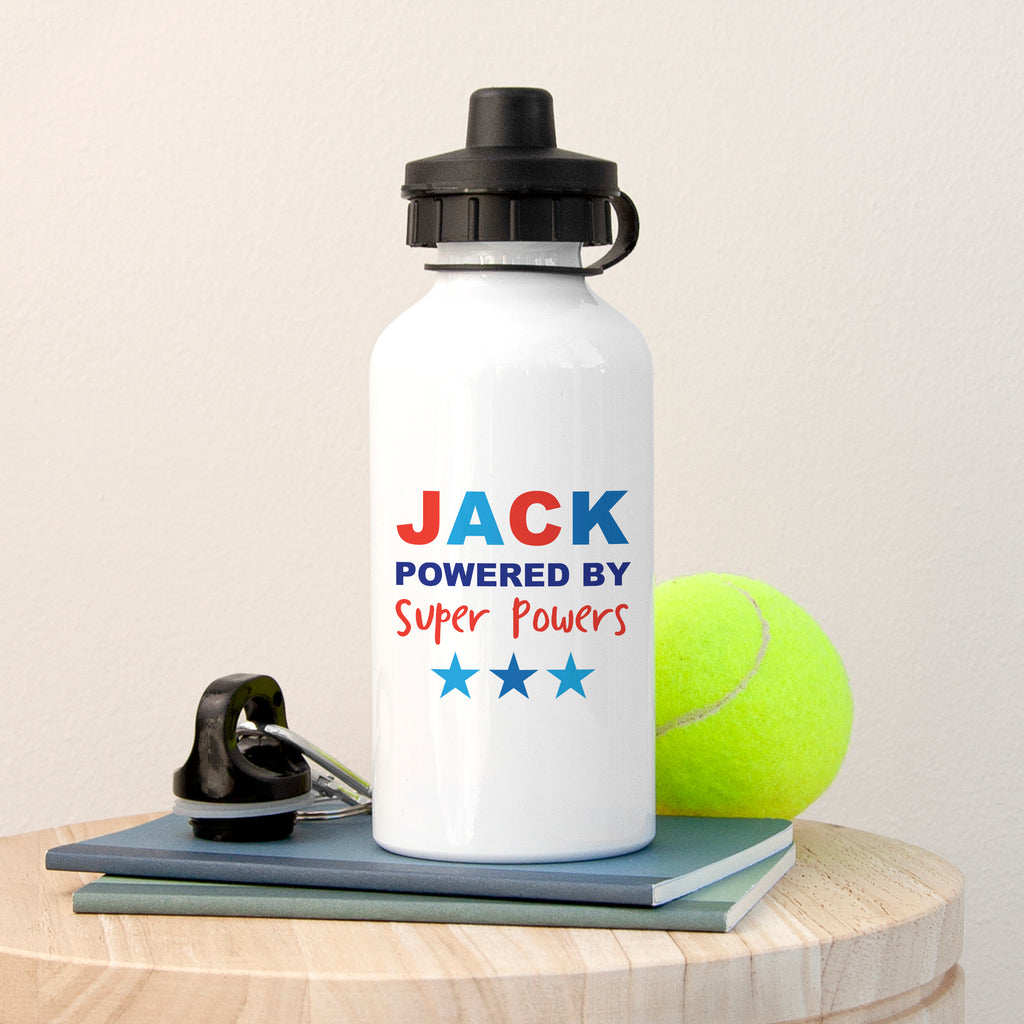 Personalised Child's Powered By Water Bottle