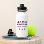 Personalised Child's Powered By Water Bottle