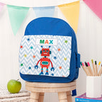 Personalised Boy's Robot Rucksack