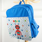 Personalised Boy's Robot Rucksack