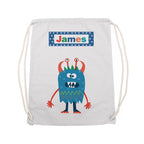 Personalised Boy's Little Monster PE Kit Bag