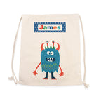 Personalised Boy's Little Monster PE Kit Bag
