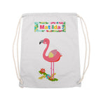 Personalised Flamingo Nursery Bag
