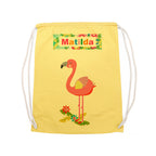 Personalised Flamingo Nursery Bag