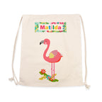 Personalised Flamingo Nursery Bag