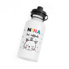 Personalised Cattitude Water Bottle