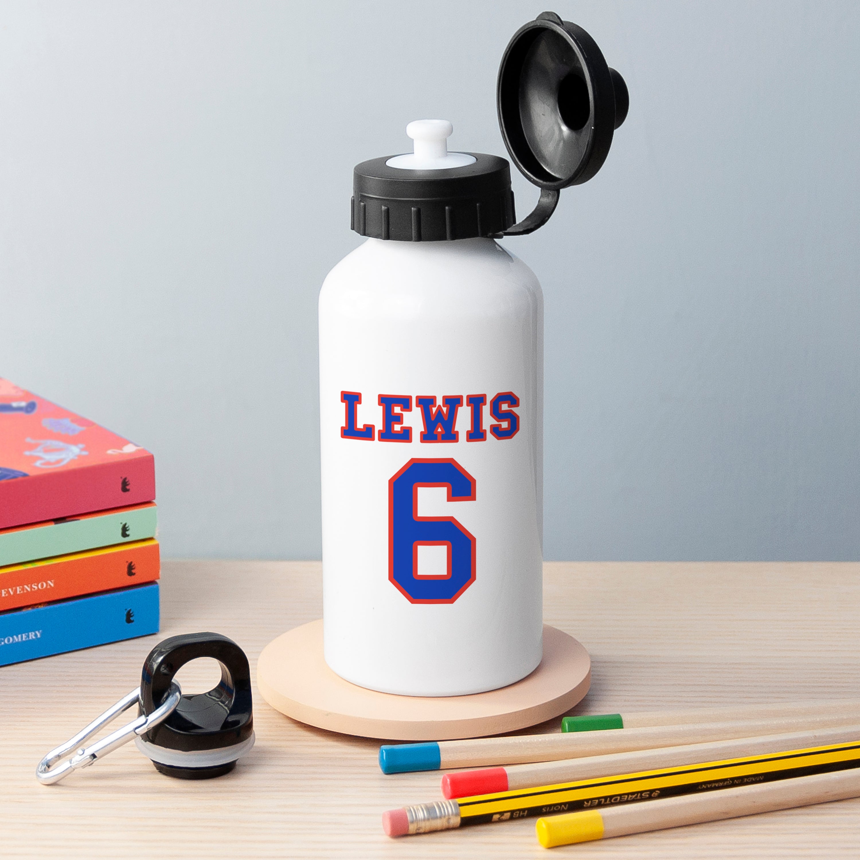 Personalised Shirt Number Water Bottle
