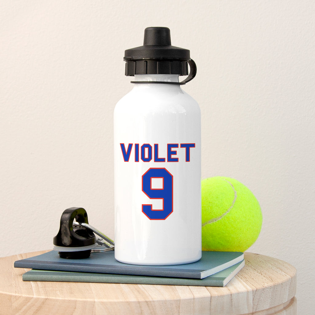Personalised Shirt Number Water Bottle