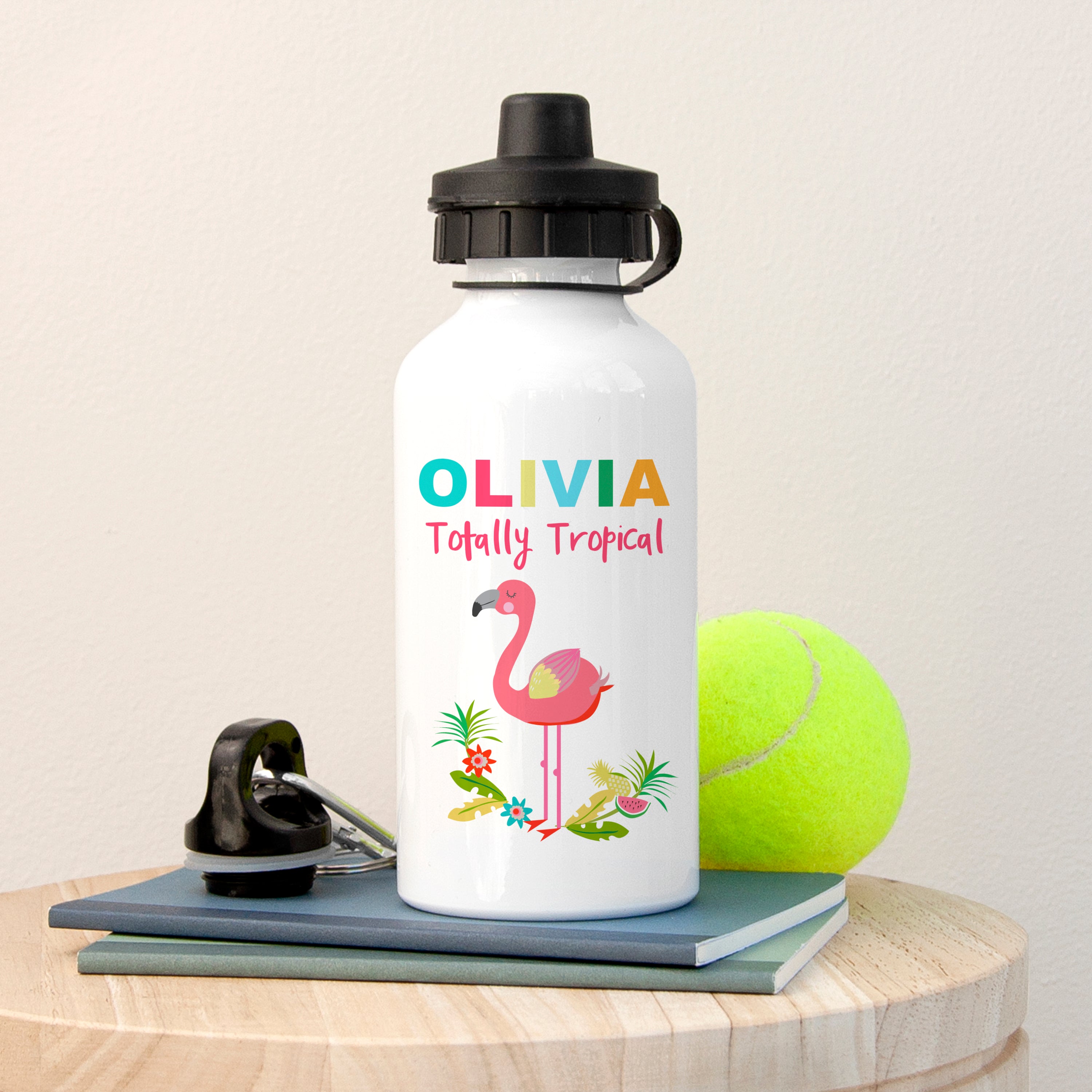 Personalised Flamingo Water Bottle
