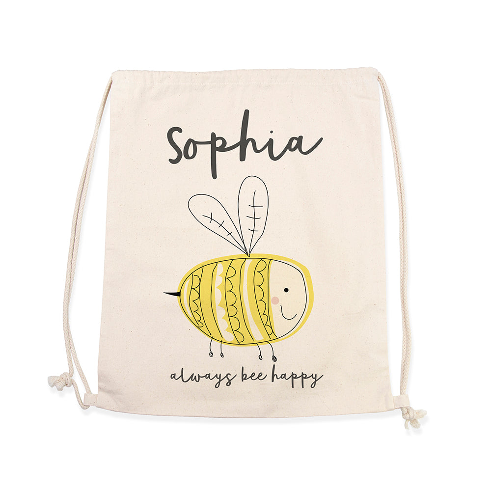 Personalised Kid's Buzzing Bee Nursery Bag