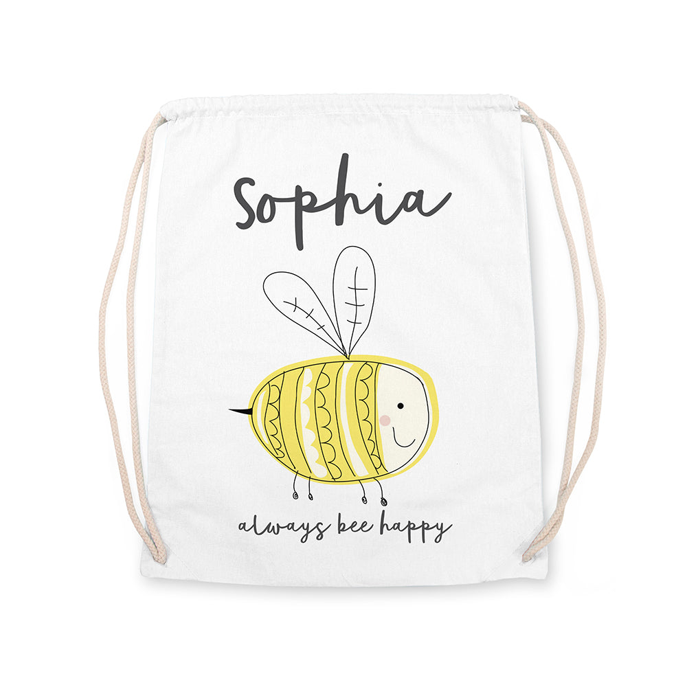 Personalised Kid's Buzzing Bee Nursery Bag
