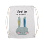 Personalised Kid's Rabbit PE Kit Bag