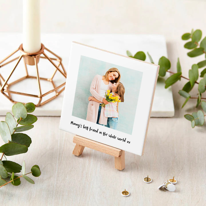 Personalised Ceramic Photo and Mini Easel