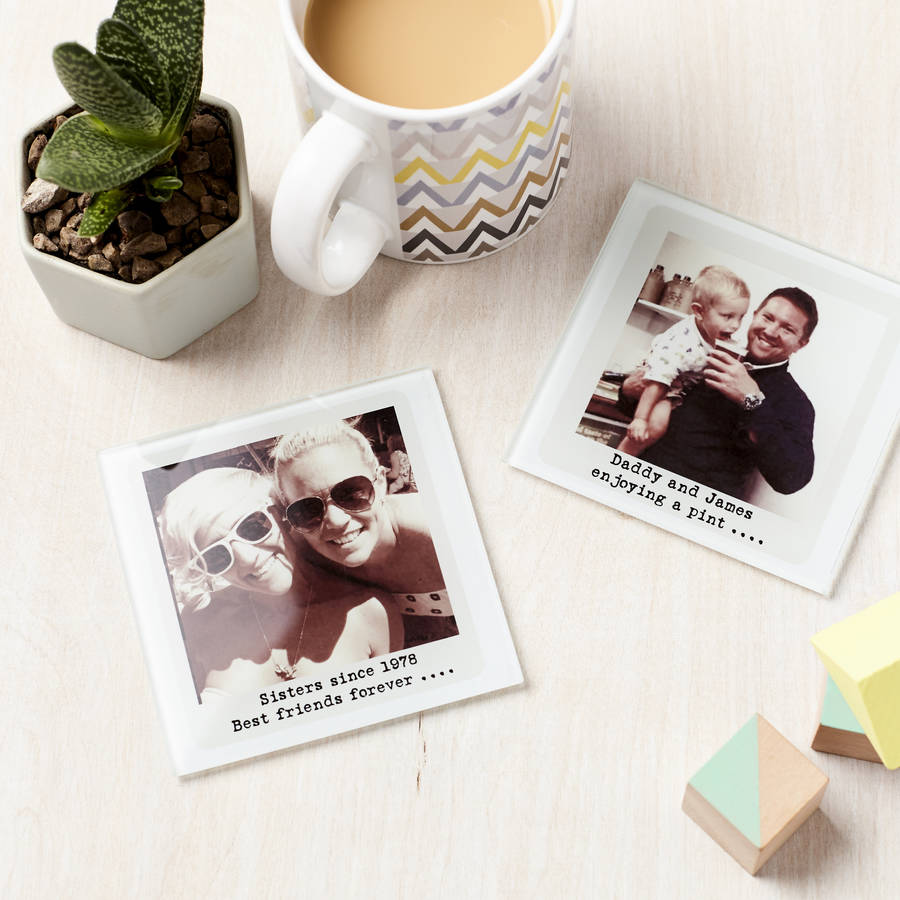Personalised Glass Photo Coaster