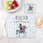 Personalised Kid's Brave Knight Placemat Set