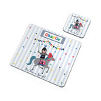 Personalised Kid's Brave Knight Placemat Set