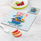 Personalised Child's Noah's Ark Placemat Set
