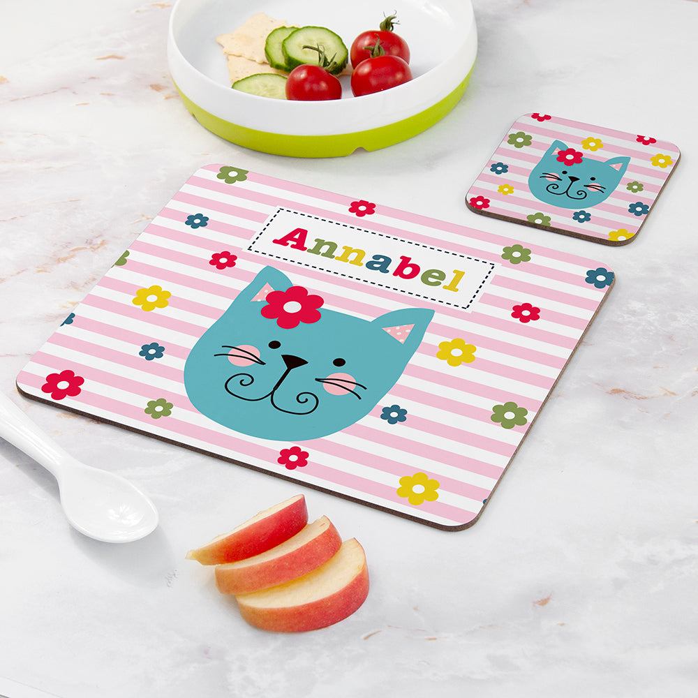 Personalised Girl's Placemat Set