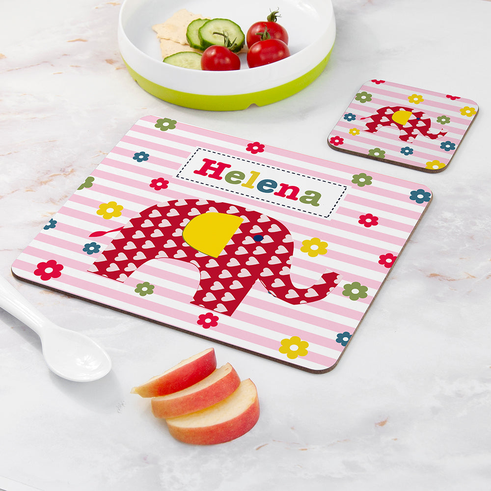 Personalised Girl's Placemat Set