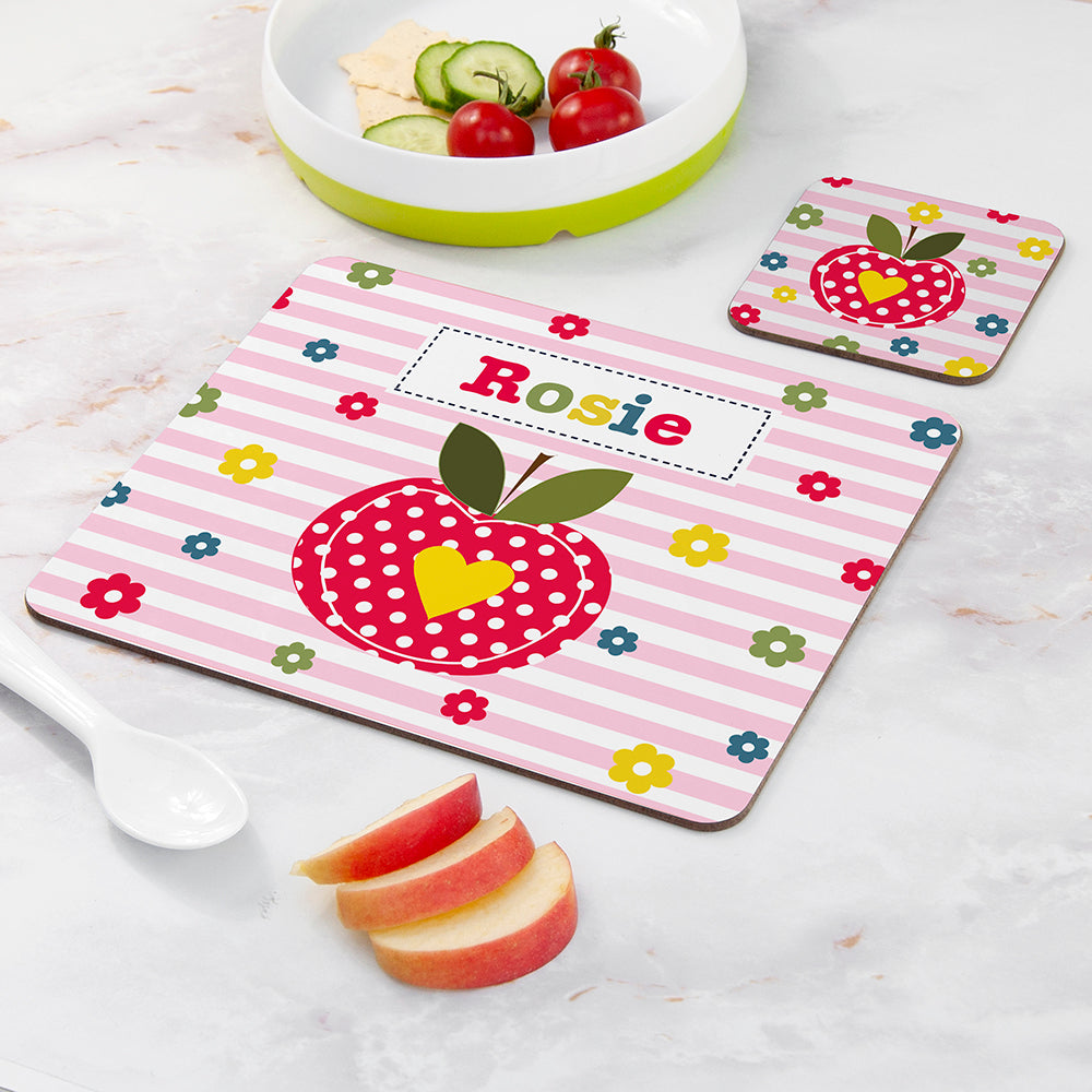 Personalised Girl's Placemat Set