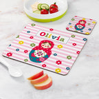Personalised Girl's Placemat Set