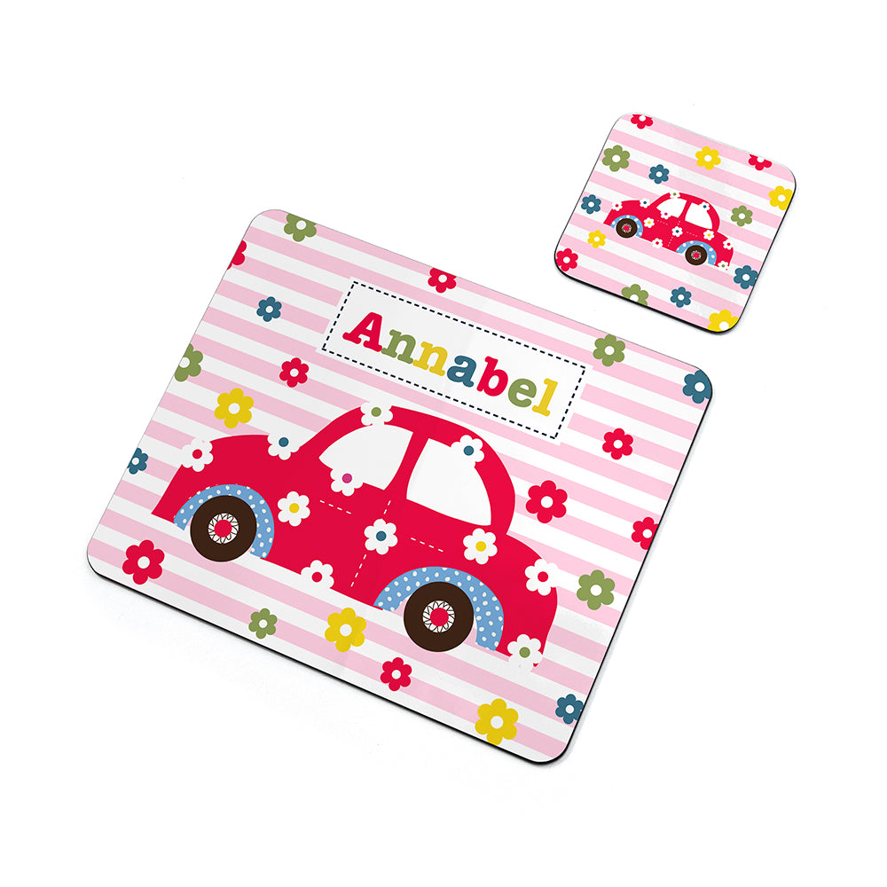Personalised Girl's Placemat Set
