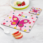 Personalised Girl's Placemat Set