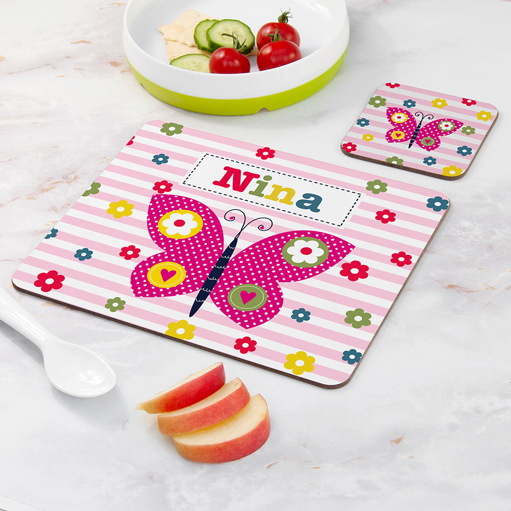 Personalised Girl's Placemat Set