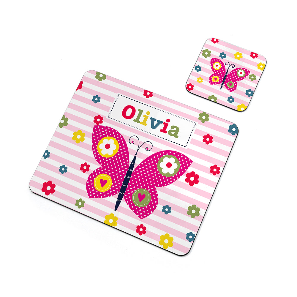 Personalised Girl's Placemat Set