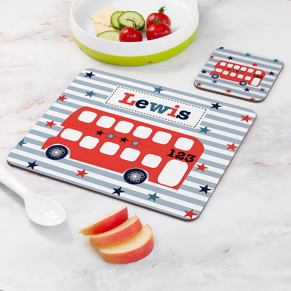 Personalised Boy's Placemat Set
