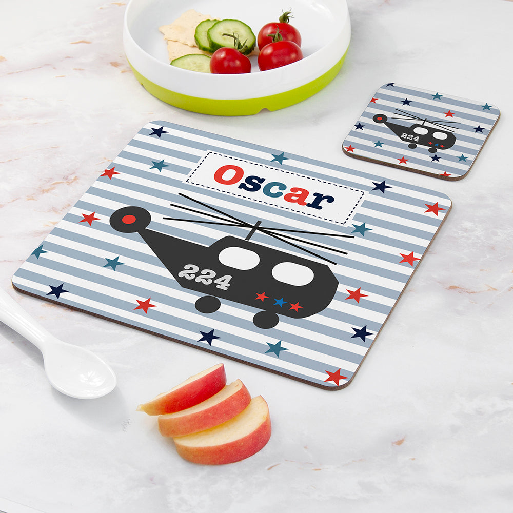 Personalised Boy's Placemat Set