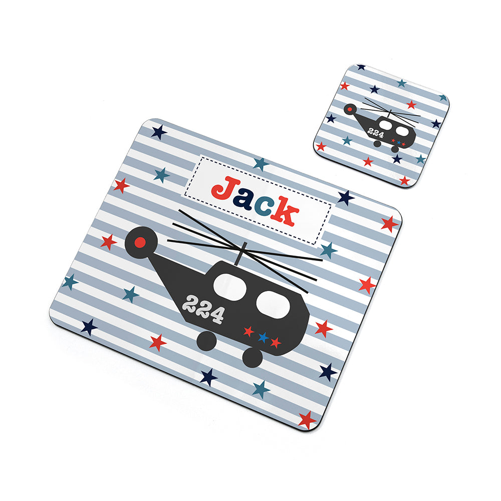 Personalised Boy's Placemat Set