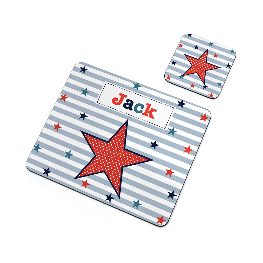 Personalised Boy's Placemat Set