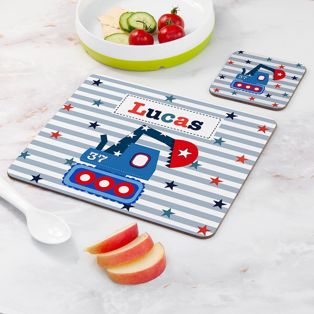 Personalised Boy's Placemat Set