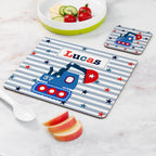 Personalised Boy's Placemat Set