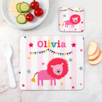 Personalised Children's Circus Lion Placemat Set