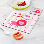 Personalised Children's Circus Lion Placemat Set
