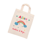 Personalised Rainbow Natural Party Bag