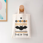 Personalised Cotton Halloween Trick or Treat Bag