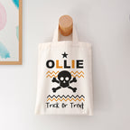 Personalised Cotton Halloween Trick or Treat Bag