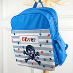 Personalised Kid's Blue Mini Rucksack