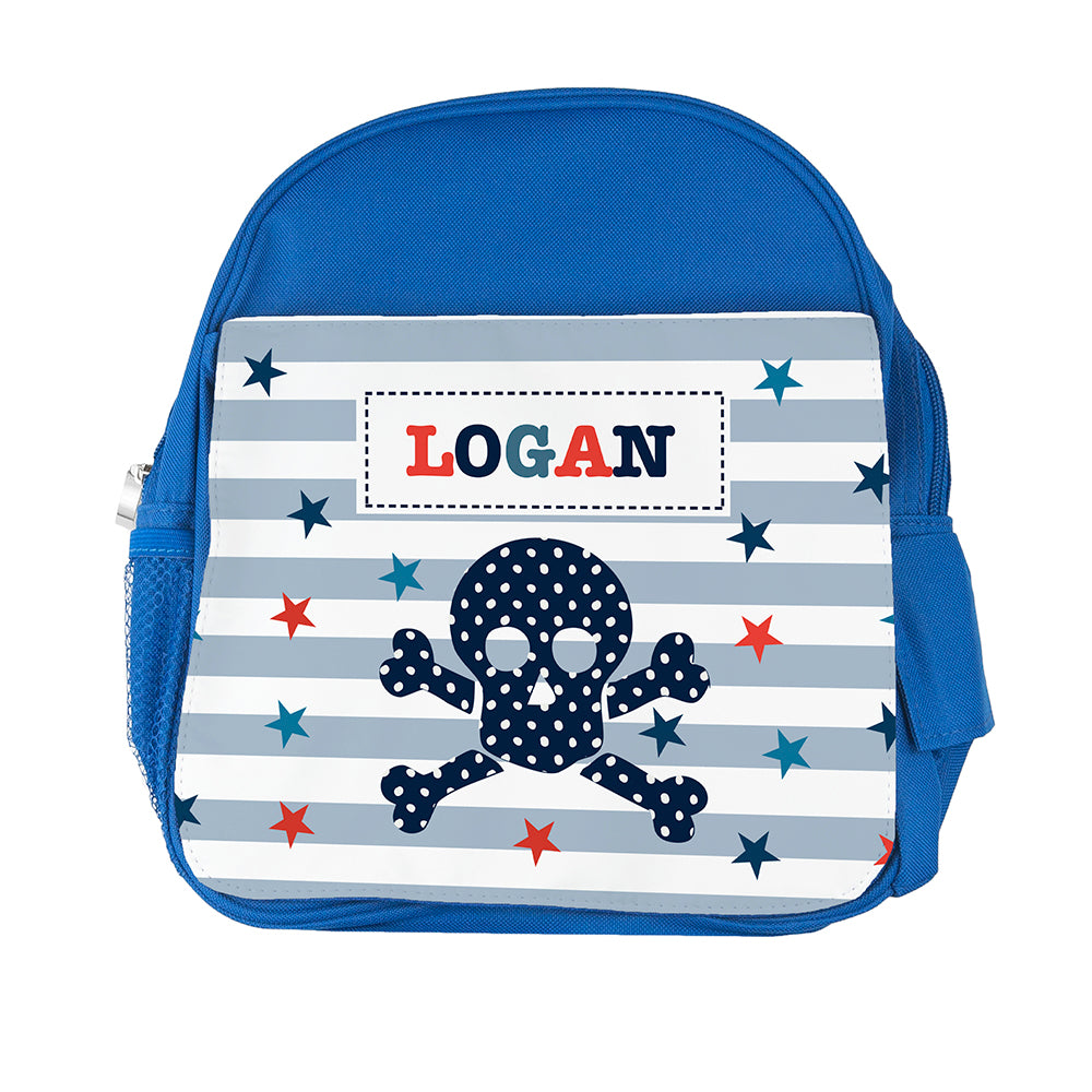 Personalised Kid's Blue Mini Rucksack