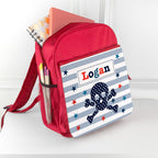 Personalised Boy's Red Mini Rucksack