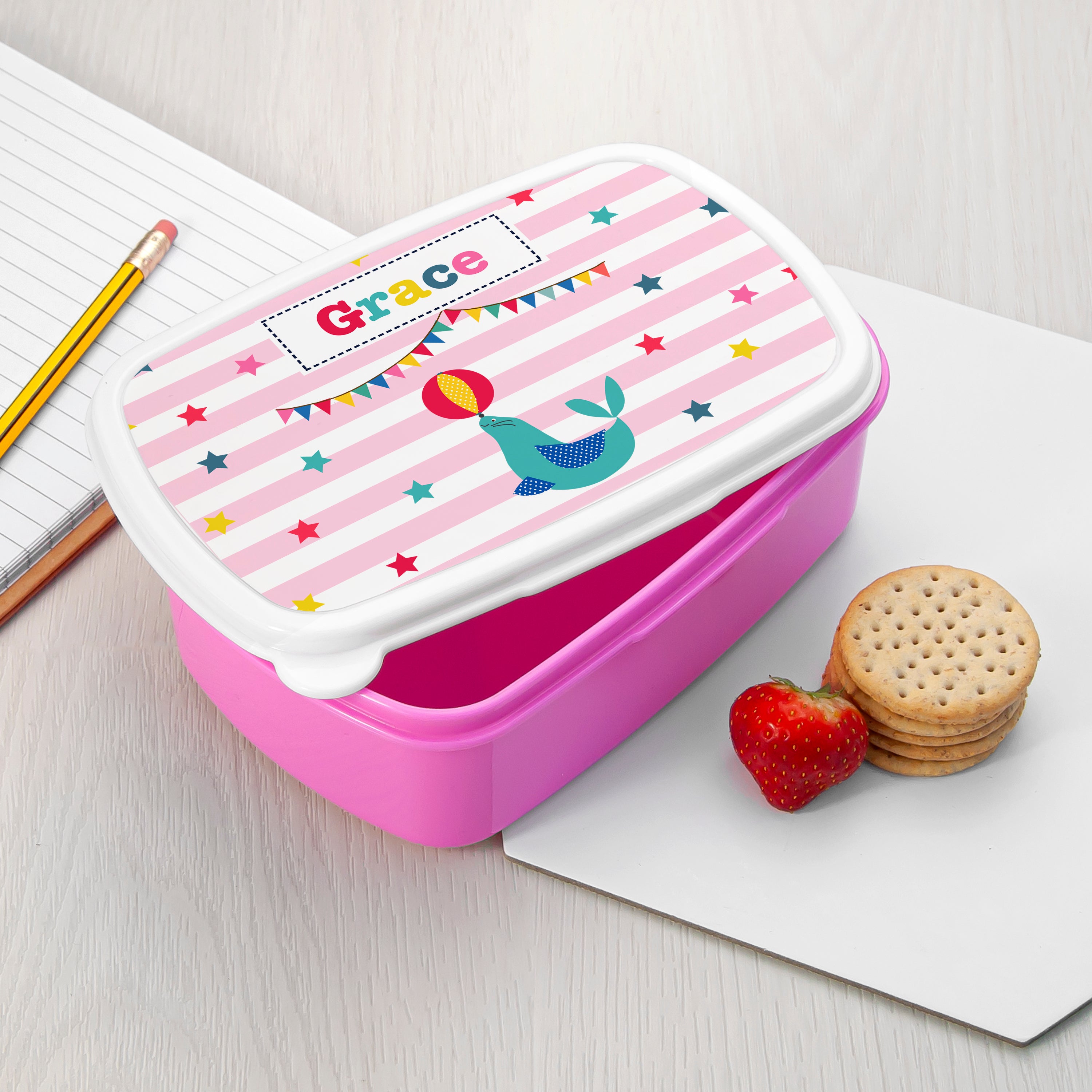 Personalised Kid's Circus Lunch Box