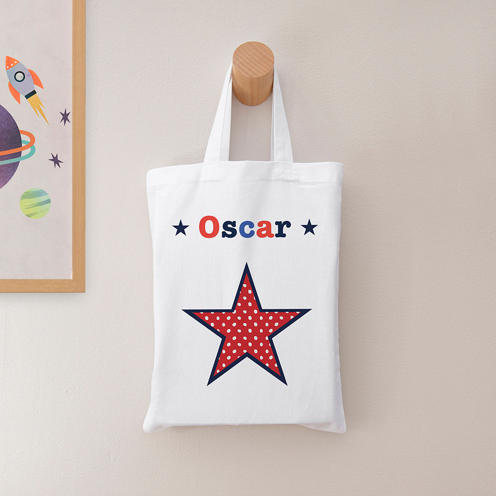 Personalised Boy's Fabric Party Bag