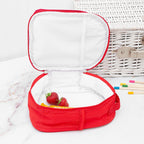 Personalised Circus Themed Red Lunch Bag